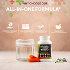 Clean Nutraceuticals Turmeric Moringa Supplement | Ginger Boswellia Saffron - Supplement for Women and Men with Ceylon Cinnamon, Tart Cherry, Quercetin Garlic Nettle Holy Basil - 1Pack