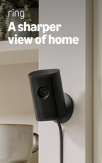Ring Indoor Cam 2K, Retinal 2K for crisp video, 6x Enhanced Zoom, Night Vision, Home and business security, Black
