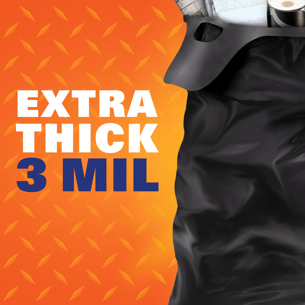 Hefty Heavy Duty Trash Bags, Large | 42 Gallon | For Contractors | 26 Count, Pack of 2