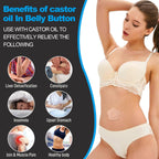 100PCS Castor Oil Patches, FDA/MDR Certified Carrier Patches for Castor Oil | Medical-Grade Self-Adhesive Pads | Belly Button Patch for Caster Oil, Portable Breathable Anti Leakage Anti-Slip No Wash