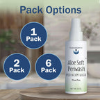 Aloe Soft Perineal Spray - Pack of 2 8 oz Rinse Free Perineum Wash - Cleanses and Soothes - Made with Aloe Vera Extract