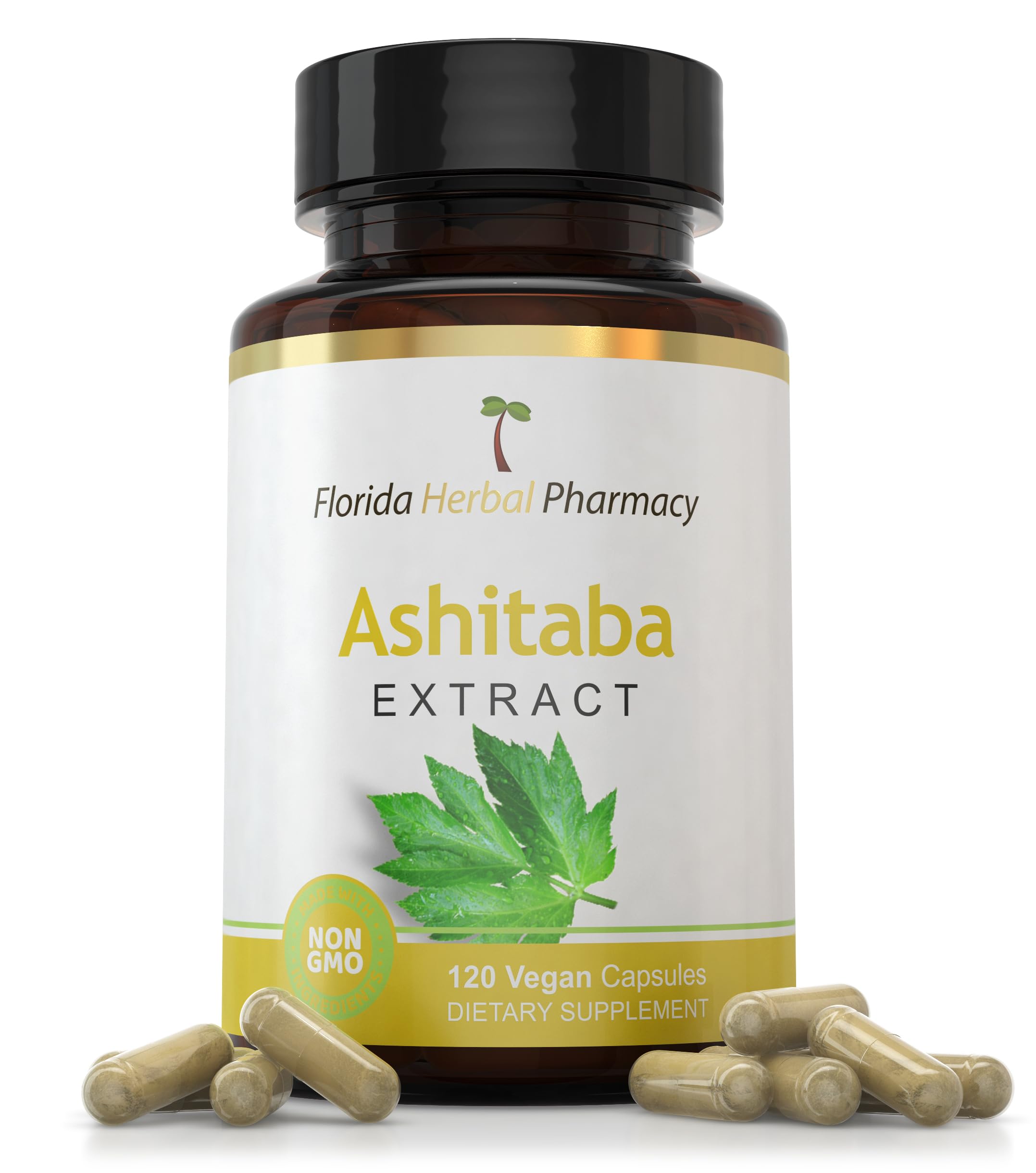 Florida Herbal Pharmacy, Japanese Ashitaba Leaf Extract Capsules 10:1 (120 Capsules) Two Months Supply