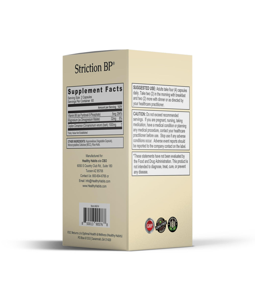 Healthy Habits StrictionBP - 120 Veg Capsules (Box)