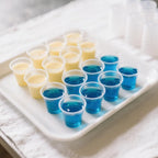 Fansyer 400 sets - 1 oz Containers with Lids, Jello Shot Cups with Lids, Bulk ＆ Clear Portion Cups, Disposable Small Plastic Containers for Salad Dressing, Condiments, Sauce, Snacks