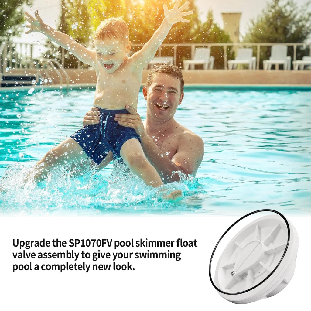 Dfnidy SP1070FV Pool Skimmer Float Valve Assembly for Hayward Skim Master Skimmers, Replacement in Ground Concrete Skimmers Float Valve Parts with O-Ring