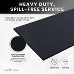 Professional Service Mat 18” x 12” - Bar Mats for Countertop, Non-Slip Rubber Bar Mat - Easy to Clean, Quick Dry Spill-Free, Odor-Free - Heavy Duty PVC Rubberized Mat for Home Bartending (2)