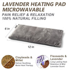 RelaxCoo Microwave Heating pad with Washable Cover 6 * 12" Microwavable Heat Pad for Neck Shoulder, Cramps, Back Pain Relief, Warm Compress Bean Bag Moist Heat Pack for Muscles, Joints, 2 Pack