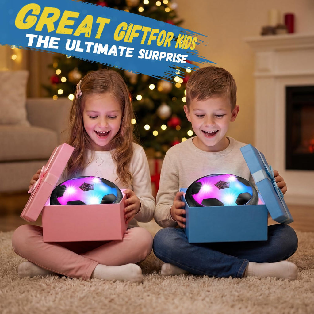 HopeRock Hover Soccer Ball Toys for 3-12 Year Old Boys Girls, Indoor and Outdoor Creative Toys for Toddlers with Foam Bumper, Christmas Birthday Gifts for 3 4 5 6 7 8+ Year Old Children's