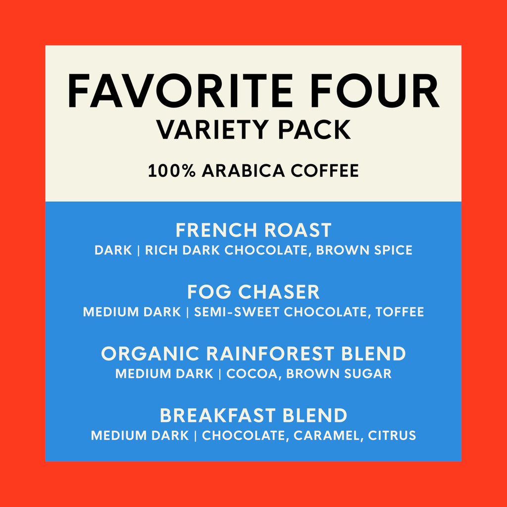 San Francisco Bay Variety Pack Original K-Cup Compatible Coffee Pods, 80 ct