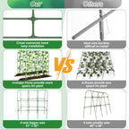 Cucumber Trellis for Raised Bed 51 x 50 Inch U-Shape Garden Trellis for Climbing Plants Outdoors Metal Garden Cucumbers Arch Trellis, Cucumber Plant Support for Tomato, Pea, Zucchini, Vine Flower