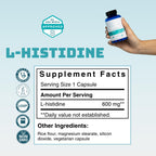 Serawise L-Histidine 600 Mg Capsules by Dr. Ana Maria Temple | Breakthrough Amino Acid for Clear Skin | Safe for Children and Babies | Capsule Can be Sprinkled on Food | 60 Capsules