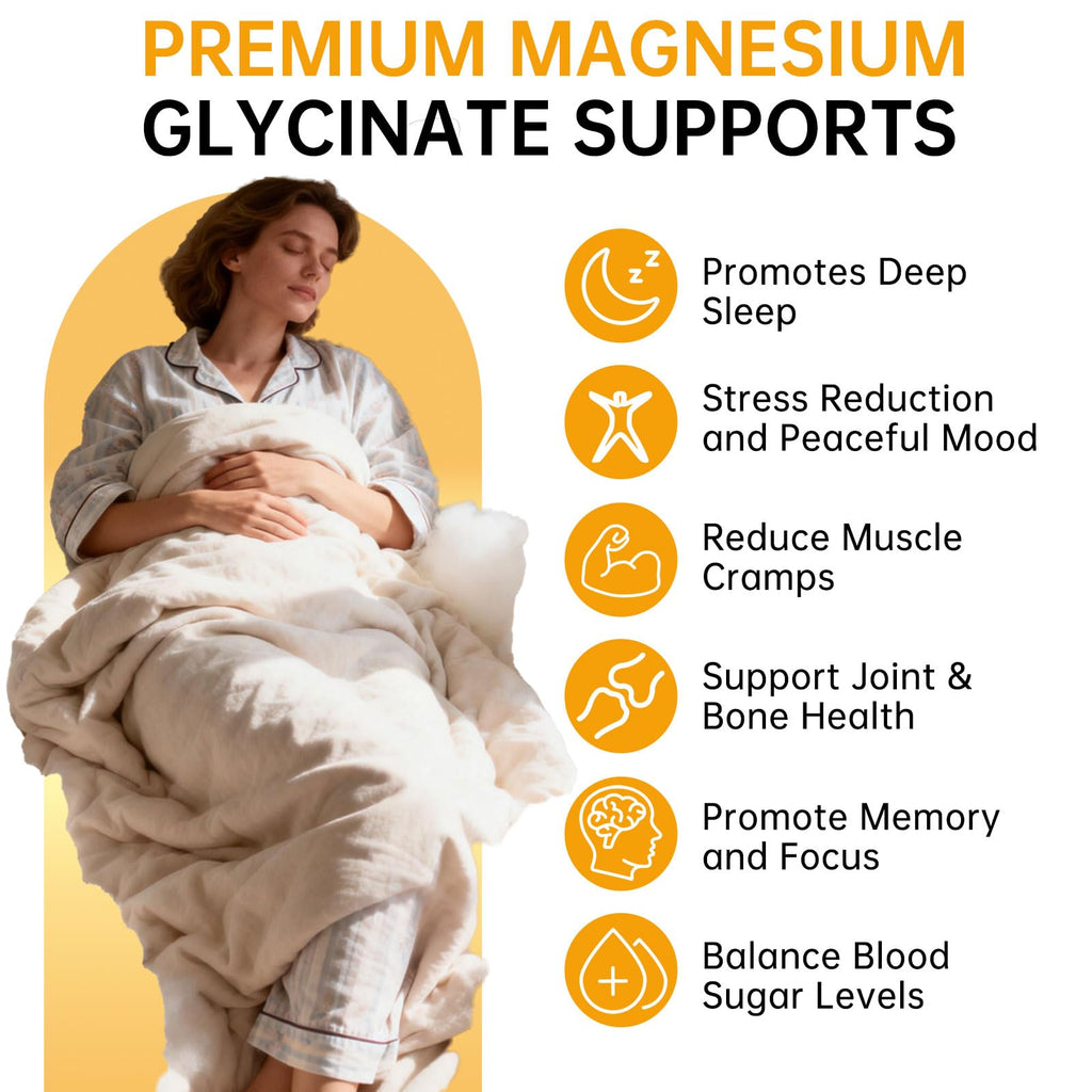 Magnesium Glycinate Gummies 500mg – Sugar Free Magnesium Gummies for Sleep, Stress, Muscle & Nerve Support – for Adults & Kids 4+, Vegan, No Melatonin (Pineapple Flavor, 60 Count)