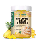 9-in-1 Probiotic Prebiotic Fiber Gummies for Adults & Teens, Fiber Supplement Pro with 5 Billion CFU Bacillus Coagulans, Psyllium Husk, FOS, Inulin, ACV for Digestion & Gut, 60 Vegan Pineapple Gummies