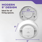 Kidde Smoke & Carbon Monoxide Detector, AA Battery Powered, LED Warning Light Indicators, 2 Pack