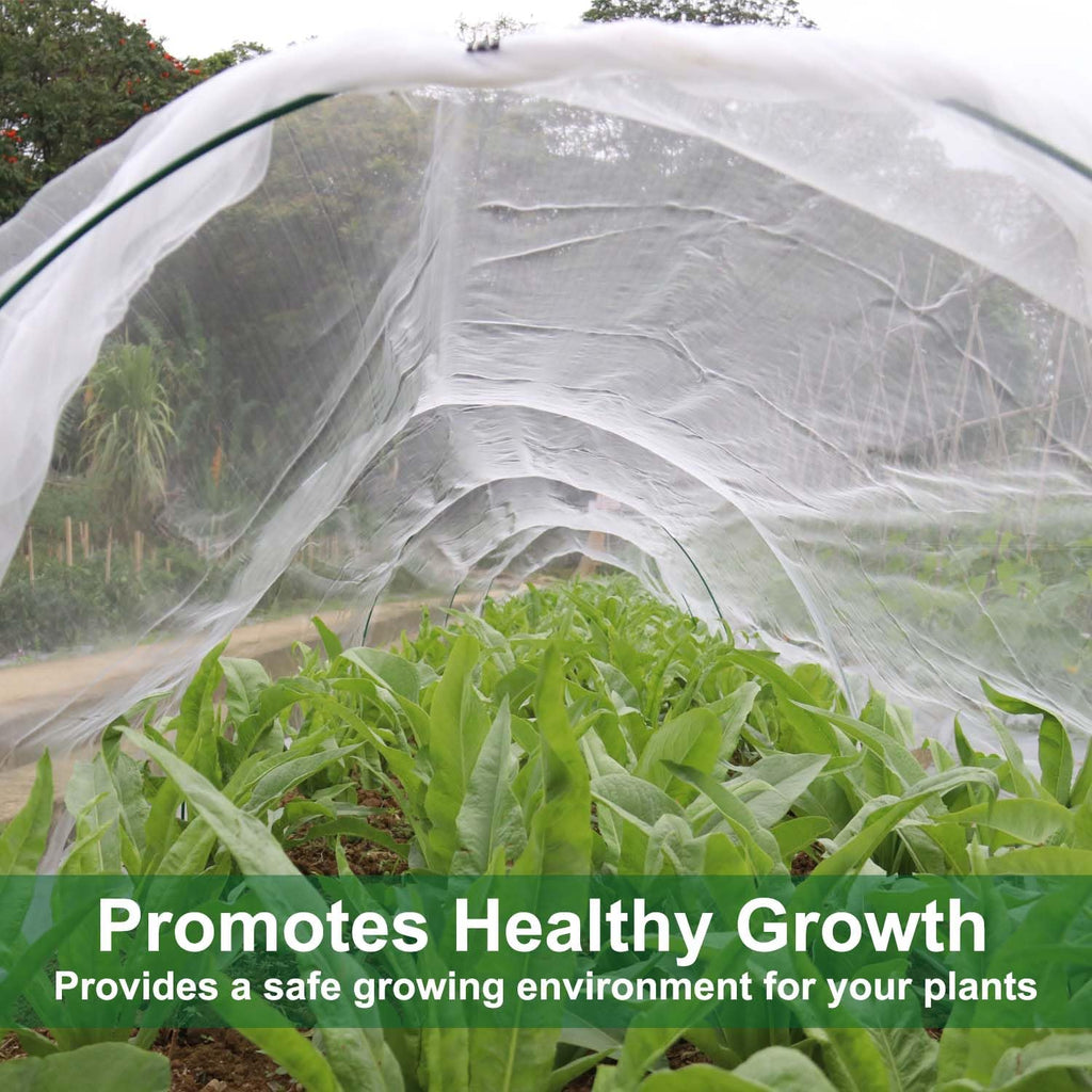 KLEWEE Garden Netting Kit for Raised Beds, 10x33ft Ultra Fine Mesh Netting