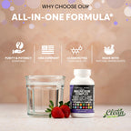 Clean Nutraceuticals Magnesium Complex with Magnesium Glycinate Citrate Malate Oxide Taurate Aspartate Orotate & Mag Chloride, Zinc Copper Manganese & Vitamin C B1 B2 B6 B12 Complex - 1Pack