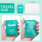 Gisdo 100 Pcs Flushable Wet Wipes Individually Wrapped Travel Unscented Wet Wipes Flushable Toilet Tissue for Butt, Hands, Face Cleaning, Portable Size, Ideal for Daily Use