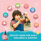 Zeolite Drops 2 Pack Detox for Kids & Adults - 300mg Clinoptilolite, 1000mcg Vitamin B12 C D3, 10 Billion CFU Prebiotics, Seaweed Calcium - Pure Body Cleanse Heavy Metal Gut Energy Bones Immune 120ml