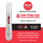 Dryel On-The-Go Stain Remover Pen for Delicate Laundry Care, 6-Pack