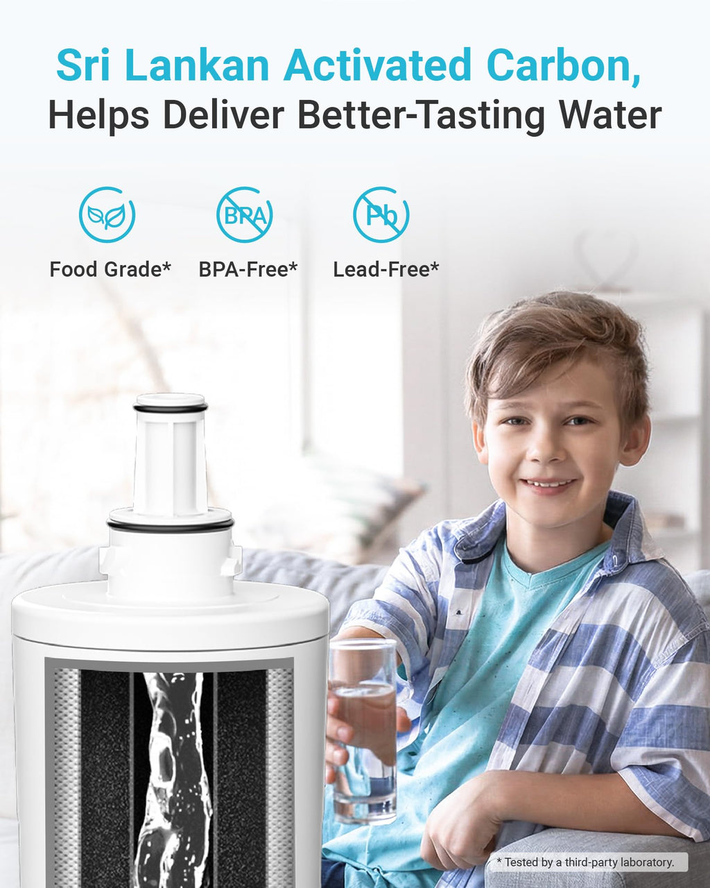 AQUA CREST AQF-FF1B Refrigerator Water Filter, Replacement for Samsung® DA29-00003G, DA29-00003B, DA29-00003A, Aqua-Pure Plus, HAFCU1, RFG237AARS, FMS-1, RS22HDHPNSR, RSG257AARS, WSS-1