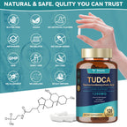 Totaria TUDCA Supplement 1200mg (Tauroursodeoxycholic Acid), 120 Capsules, Ultra Strength TUDCA Bile Salts Liver Supplements, Pure Tudca for Liver and Gallbladder Repair, Gut Health