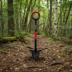 Root Slayer RS220 Heavy Duty Garden Shovel, Serrated Blade, Black