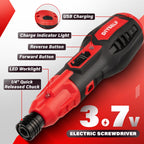DIYSELF Power Screwdriver, 3.7V Screwdriver with LED, Includes 25 Bits, USB Charging Cable, Mini Precision Electric Screwdriver Cordless Rechargeable Set for Electronics, Gift for Men Dad Husband