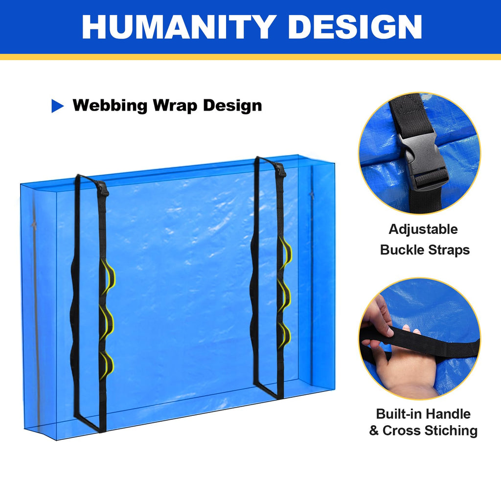 TICONN Mattress Bags for Moving, Heavy Duty Mattress Cover Storage Bag
