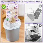 EHADOO Mop Pads Refills for Swiffer Power Mop: 20 Pcs Wet Dry Disposable Pad for Multi-Surface Floor Cleaning - Mopping Replacement for Tile Hardwood - Sweeping Cloths for Home Kichen
