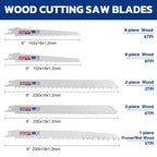 WORKPRO 32-Piece Reciprocating Saw Blade Set - Metal/Woodcutting Saw Blades, Pruner Saw Blades with Organizer Pouch