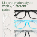 MIGSIR Blue Light Blocking Glasses for Computer Gaming, Fashion Fake Helps Reduce Screen Fatigue Eyeglasses for Women Men
