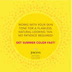 Jergens Natural Glow Instant Sun Self Tanner Mousse Bundle, Deep Bronze, Sunless Tanning, 6 Oz Bottle and Application Mitt