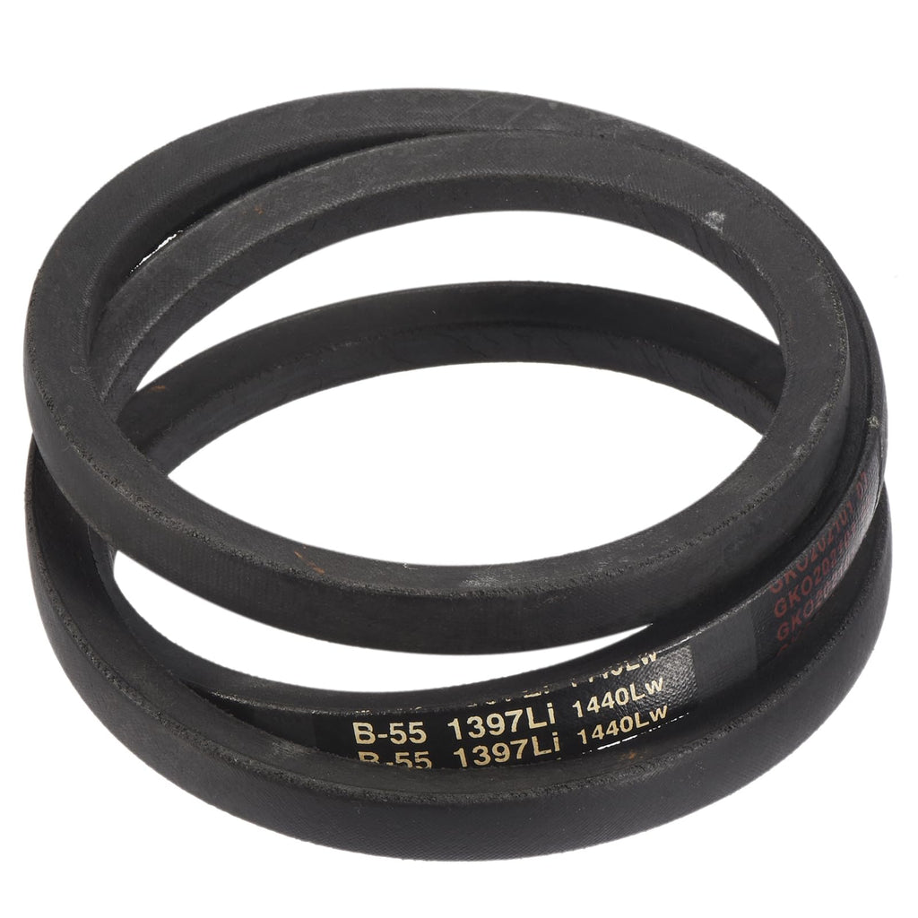 uxcell 3 Pack B55 Classic Wrapped V-Belt, 58" Outside Circumference Wrapped Industrial Rubber V-Belt B Profile V-Belt for Industrial Machinery Equipment, Black
