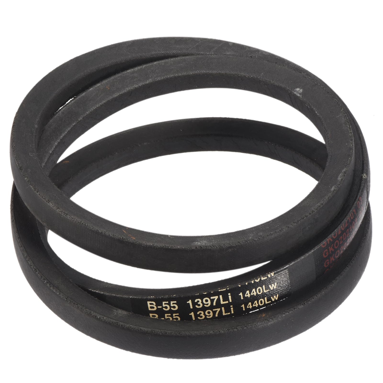 uxcell 3 Pack B55 Classic Wrapped V-Belt, 58" Outside Circumference Wrapped Industrial Rubber V-Belt B Profile V-Belt for Industrial Machinery Equipment, Black