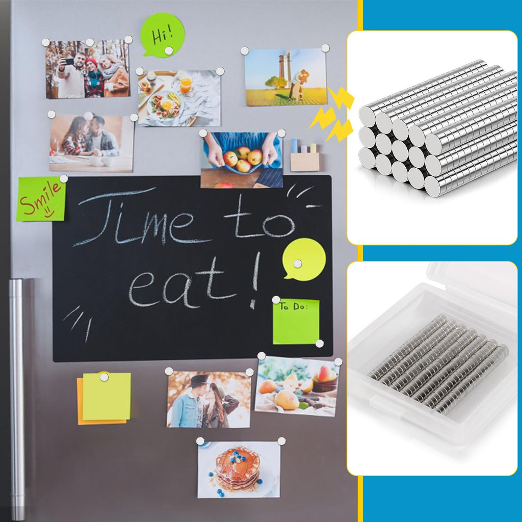 BEST CHOICE MAGNETS 300 Pack Small Magnets, 4x2mm Refrigerator Magnets