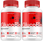 Gluco Bio Healthy Vitamin Capsules, GlucoBio Advanced Supplement, All Natural Formula to Maintain Healthy Levels, Maximum Strength Daily Formula, Gluco Bio Pills Reviews (2 Pack - 120 Capsules)