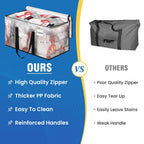 RoomHacks Moving Bags, Heavy Duty Large Storage Bags, 125L, 10 Pack, Clear