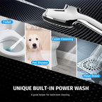 11.8'' High Pressure Rain Shower Head Combo, Upgrade Shower Heads with 9 Sprays Handheld Shower, Adjustable Detachable Dual Showerheads Built-in Magnetic Docking & Power Jets, Bathroom Decor, Chrome