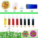 AUEKIV 30 Sets Suncatcher Kit Mandala Suncatchers Window Art Paint Sun Catcher DIY Craft Kits Flower Suncatcher Kit for Summer Decoration Home Activity Art Project Birthday Party Favors