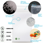 3''x 5'', (Pack of 100) 2 mil Thick Clear Plastic Reclosable Zip Poly Bags with Resealable Lock Seal Zipper for Photo, Jewelry, Bakery, Treats, Travel, Storage, Packaging & Shipping