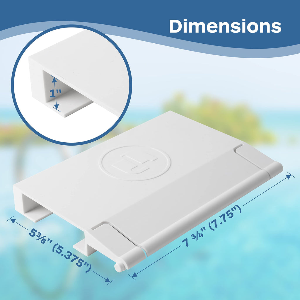 TonGass Exact Replacement for Hayward Skimmer SPX1082K, Skimmers Weir Gate for Swimming Pool Skimmer Flapper Door Compatible with SP1082, SP1083, SP1084, SP1085, SP1086 Automatic Skimmers - White