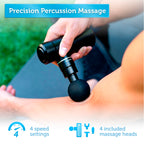 COMFIER Mini Massage Gun, Deep Tissue Muscle Massager for Pain Relief, Lightweight Percussion Massage Gun with 4 Massage Heads, Handheld Back Massager, Christmas Gifts for Men Women