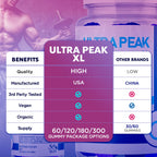 (2 Pack) Ultra Peak XL Gummies for Men, Official UltraPeak XL Male Gummys with All Natural Ingredients, Ultra PeakXL Maximum Strength Health and Wellness Multivitamin Supplement Gummys (120 Gummies)