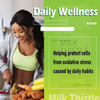 gmpdose Uvora - Milk Thistle Detox.UVORA Milk Thistle Extract 300 mg, Extract with Vitamin C, Inositol & Pueraria, Liver Detox Support, Antioxidant Support, 90 Capsules
