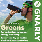Gnarly Nutrition Greens Superfood Powder – Blueberry Acai Performance Super Greens Powder – NSF Sport Certified – Organic, Probiotics & Essential Micronutrients - Blueberry Acai, 11.64 oz