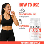 (2 Pack) Citrus Burn Capsules - Official CitrusBurn Pills Supplement Support All Natural Ingredients Advanced Formula Premium Multivitamin for Overall Health & Wellness, 120 Capsules for 2 Months