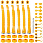 Long Gas Can Spout Replacement Kits, Gas can nozzle (6 Pack-Yellow)
