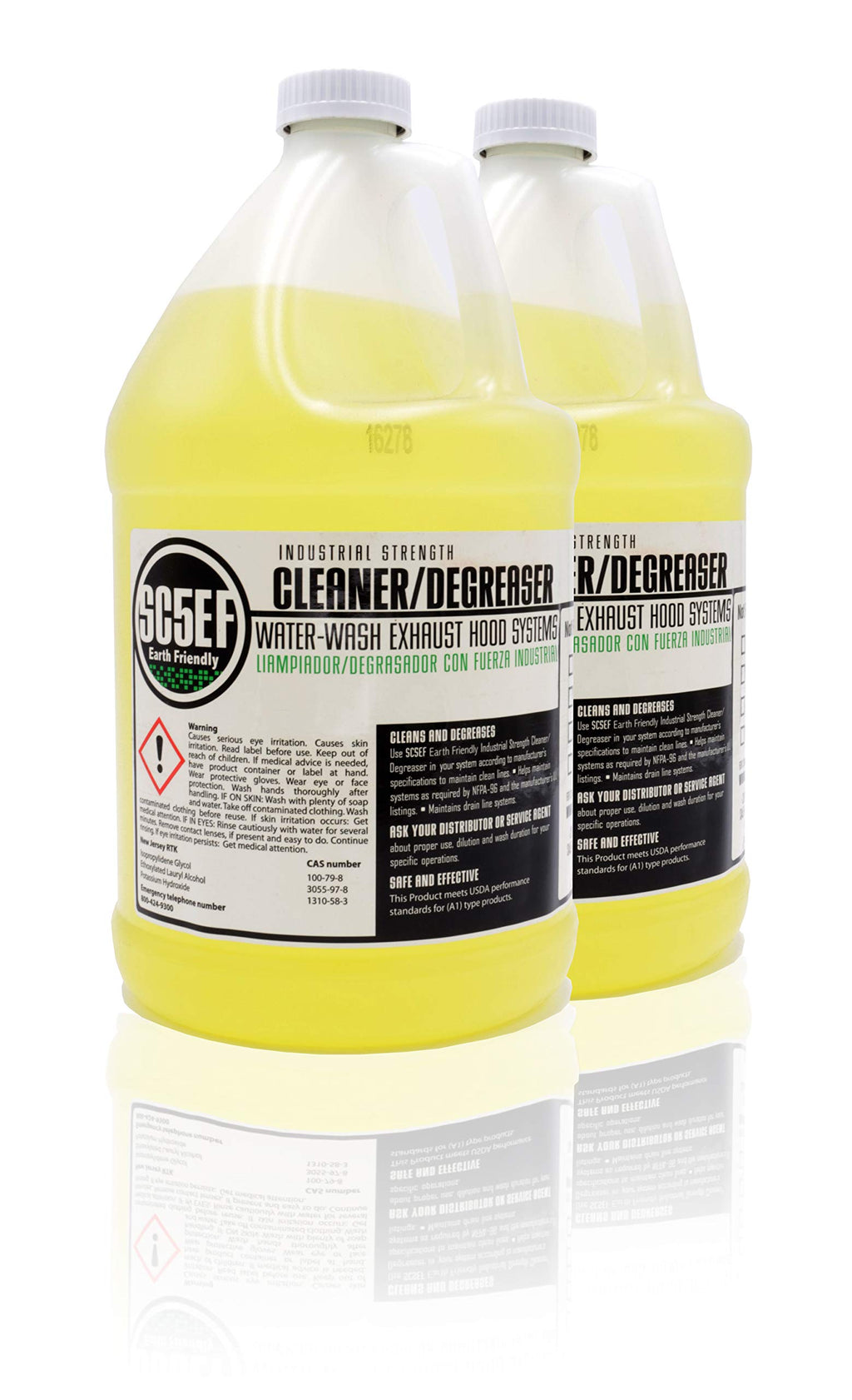 Surfactant Industrial Strength Cleaner & Degreaser for Restaurant Self Cleaning Exhaust Hood Systems (2 Gallons)