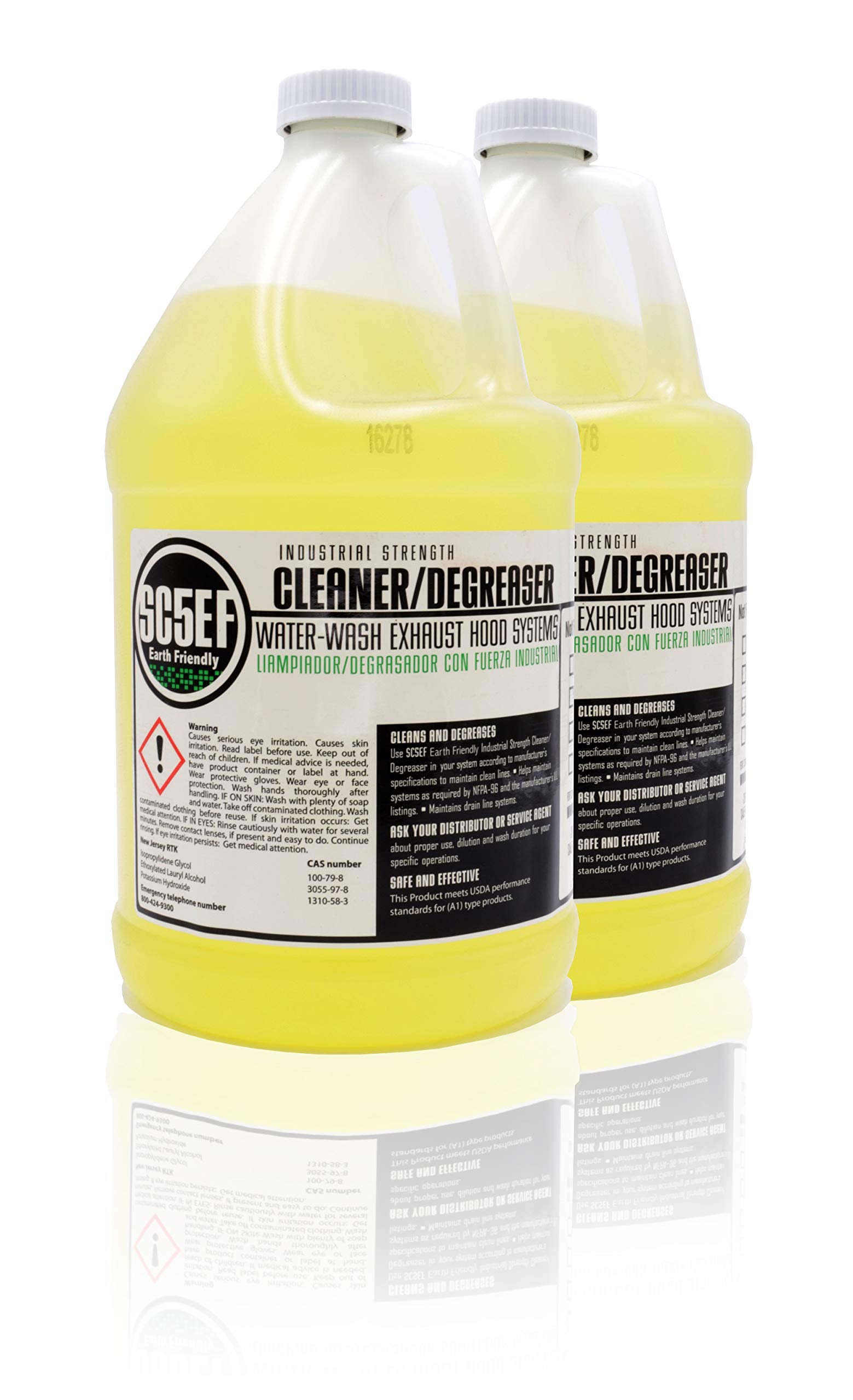 Surfactant Industrial Strength Cleaner & Degreaser for Restaurant Self Cleaning Exhaust Hood Systems (2 Gallons)