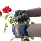 COOLJOB Thorn Proof Rose Pruning Garden Gloves for Men, Long Sleeve Padded Yard Work for Bush, Blackberry, Cactus, Heavy Duty/Puncture Resistant/Machine Washable, Xlarge, Navy